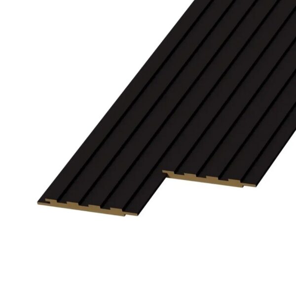 3D Decoratieve Wandpaneel MDF - WP12 - Y76 MAT ZWART ( 15,7 x 280 cm )
