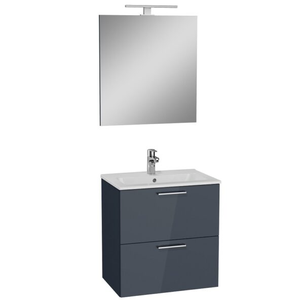 Vitra Mia Badkamermeubelset Antraciet 60cm