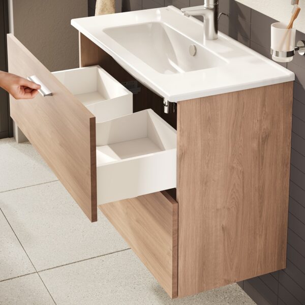 Vitra Mia Badkamermeubelset Gouden Eik 80cm 2