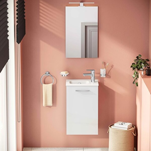 Vitra Mia Badkamermeubelset Wit 40cm 3
