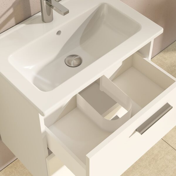 Vitra Mia Badkamermeubelset Wit 60cm 1