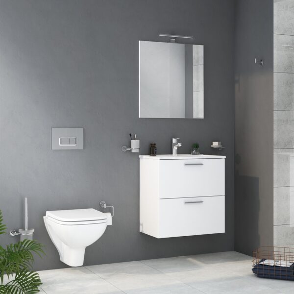 Vitra Mia Badkamermeubelset Wit 60cm 3