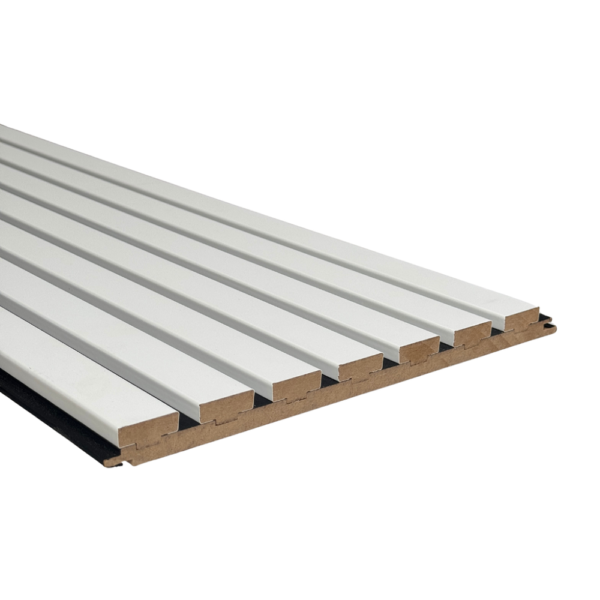 MDF Lamel Wandpaneel - Y23 ZACHT WIT - 30x280 cm