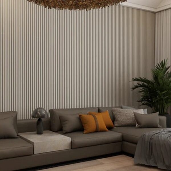 Wandpaneel Mdf, Y26 Soft Grijs Dubbele Kleur ( 30 X 280 Cm )