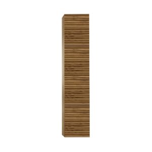 Kolomkast 2 deuren greeploos soft close omkeerbaar 35x160x35 cm licht walnoten