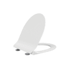 CREAVIT NESS WC-ZITTING - SLIM DESIGN - SOFT CLOSE - DUROPLAST - RVS SCHARNIEREN - GLANZEND WIT