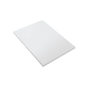 Tablet voor wastafelonderkast zonder kraan en afvoergat kunstmarmer 80x1,2x52,5 cm mat wit