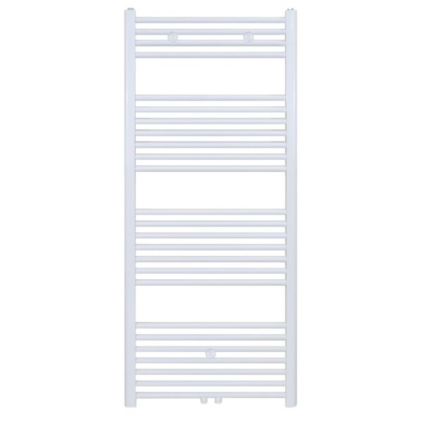 HANDDOEKRADIATOR MIDDEN AANSLUITING, 1400X500, 655 WATT, GLANS WIT