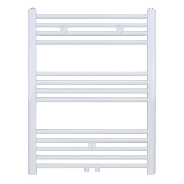 HANDDOEKRADIATOR MIDDEN AANSLUITING, 800X500, 352 WATT, GLANS WIT