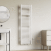 Handdoekdroger met blower, elektrisch met digitale programeerbare thermostaat, 2000w, 184x54x13,3 cm, glanzend wit 1
