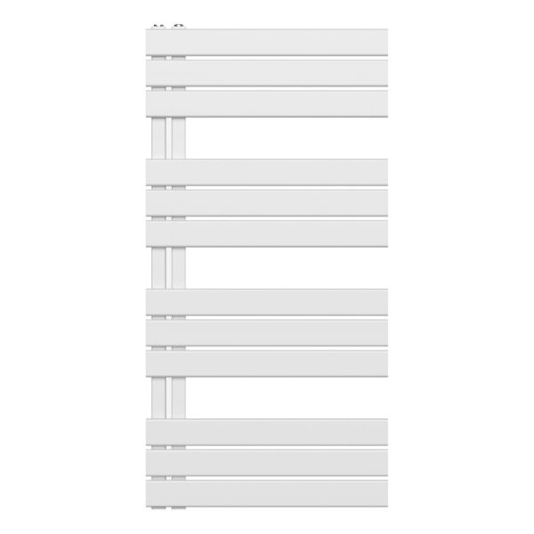Handdoekradiator links/rechts aansluiting combi, 1200x600, 681w, wit