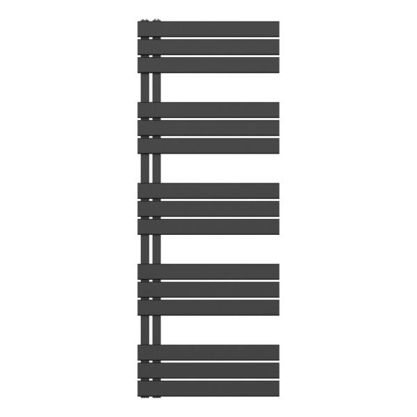 Handdoekradiator links/rechts aansluiting combi, 1600x600, 864w, mat zwart