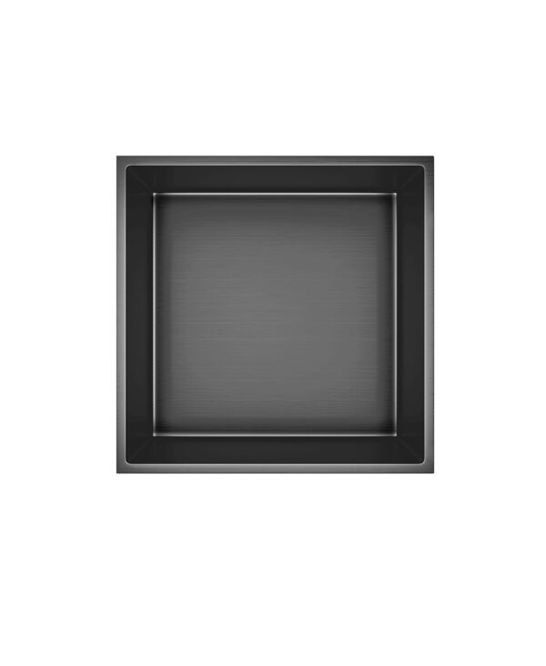 Inbouwnis (300x300x70mm), gunmetal grijs