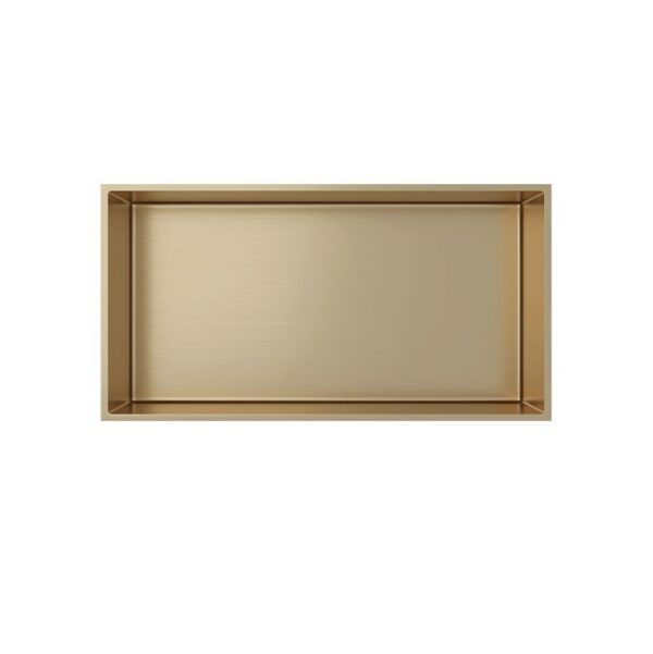 Inbouwnis 30 x 60 x 7 cm Geborsteld Goud Wandnis voor Badkamer en Toilet