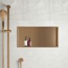 Inbouwnis 30 x 60 x 7 cm Geborsteld Koper