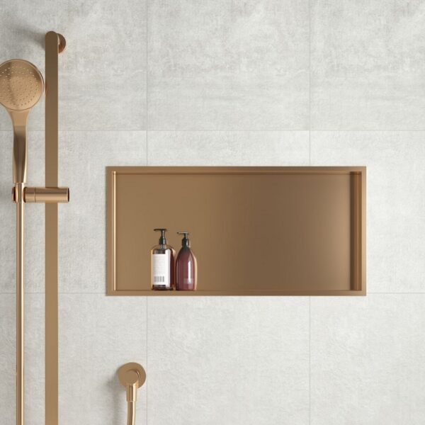 Inbouwnis 30 x 60 x 7 cm Geborsteld Koper