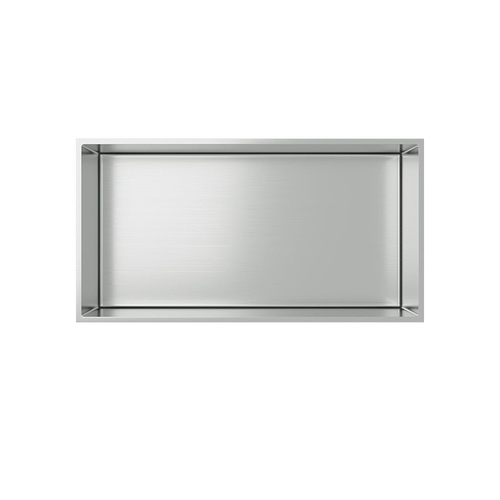 Inbouwnis 30 x 60 x 7 cm - Geborsteld RVS Badkamer Nis