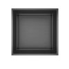 Inbouwnis 30x30x10 cm Gunmetal