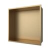 Inbouwnis 30x30x7 cm Geborsteld Goud