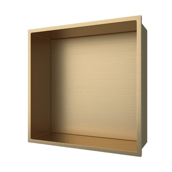 Inbouwnis 30x30x7 cm Geborsteld Goud
