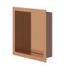 Inbouwnis 30x30x7 cm Geborsteld Koper