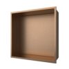 Inbouwnis 30x30x7 cm Geborsteld Koper