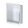 Inbouwnis 30x30x7 cm Geborsteld RVS