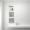 Inbouwnis 30x30x7 cm Geborsteld RVS