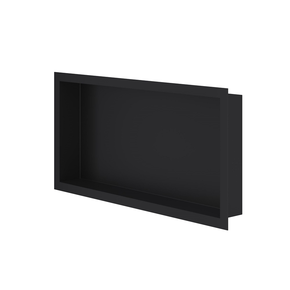 Inbouwnis voor Badkamer 30x60x10 cm Mat Zwart