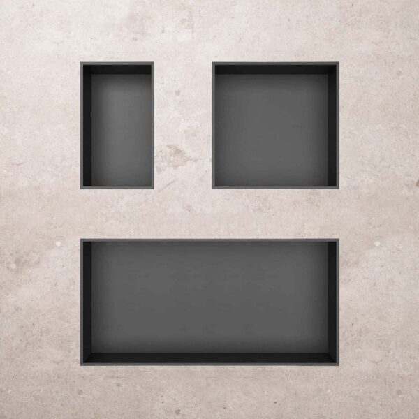 Inbouwnis voor Badkamer Gunmetal