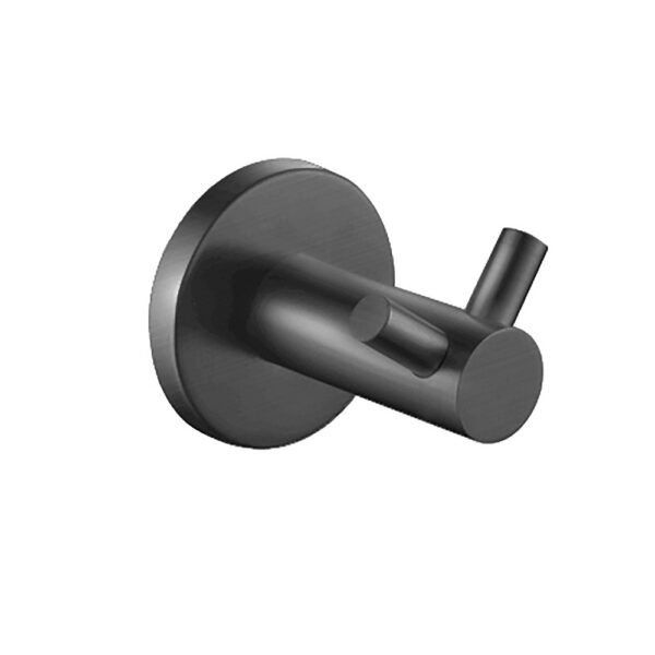 Muurhaak dubbel gunmetal