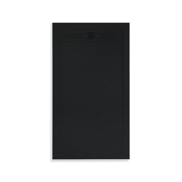Elite composiet douchebak 120x90x3 cm mat zwart