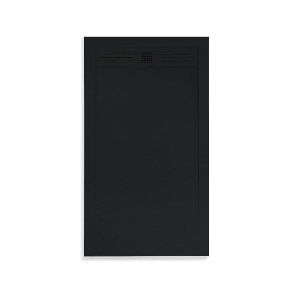 Elite composiet douchebak 160x90x3 cm mat zwart