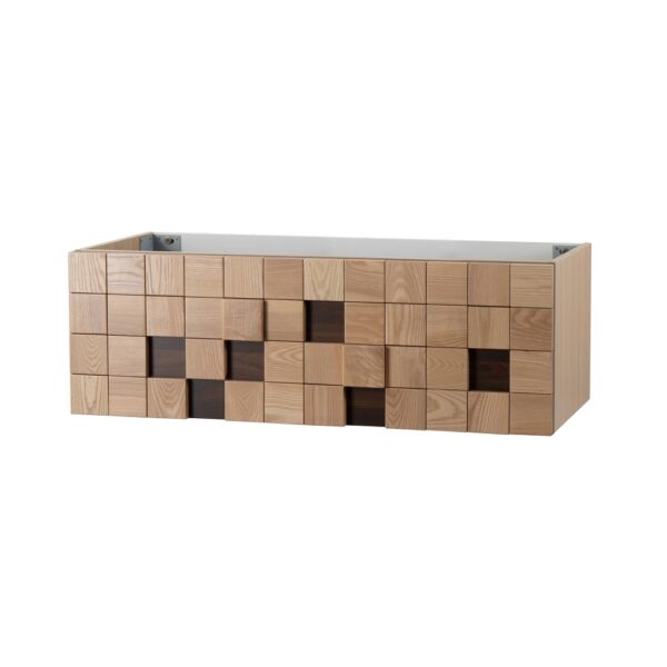 Mimoza wastafelonderkast 1 lade greeploos soft close 119x40x52 cm licht eiken