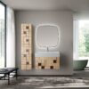 MIMOZA WASTAFELONDERKAST 1 LADE GREEPLOOS SOFT CLOSE 79X40X52 CM LICHT EIKEN