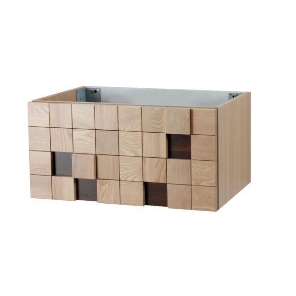 Mimoza wastafelonderkast 1 lade greeploos soft close 79x40x52 cm licht eiken