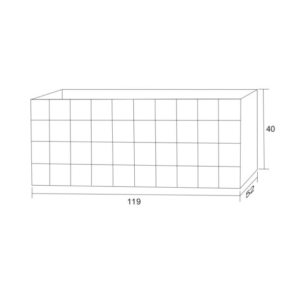 MIMOZA Wastafelonderkast 120 cm Licht Walnoot t