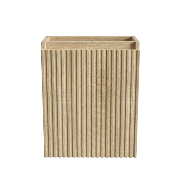 Toiletmeubelonderkast 1 deur omkeerbaar greeploos soft close 40x50x22,3 cm licht eiken