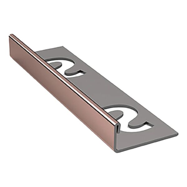 Tegelprofiel rvs, glans rosé goud