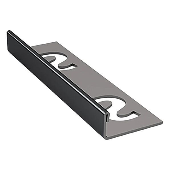 Tegelprofiel rvs, glans zwart