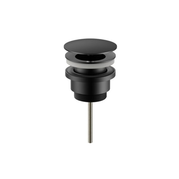 Afvoerplug altijd open mat zwart (pvd)