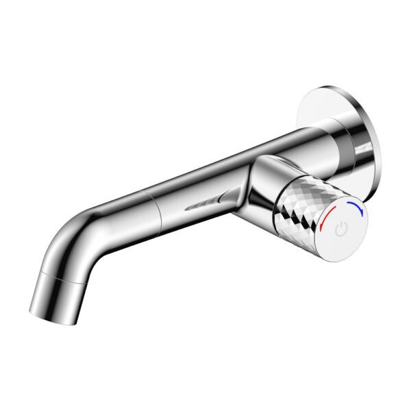 Flow wastafelmengkraan drukknop inbouw chroom