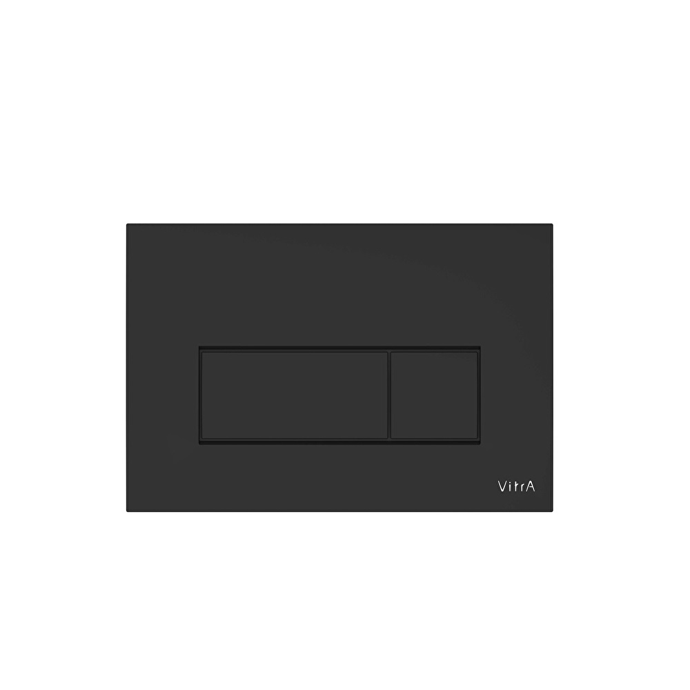 VitrA Root V-Fix Bedieningspaneel Mat Zwart - Dual Flush Bedieningsplaat voor V-Fix Inbouwreservoir