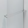 CURVY Gebogen Inloopdouche met Handdoekhouder - 8 mm Veiligheidsglas - Anti-Kalk - Omkeerbaar - 100×200 cm - Helder Glas - Chroom