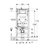 Geberit Duofix Inbouwreservoir UP320 Inclusief Wandmontageset