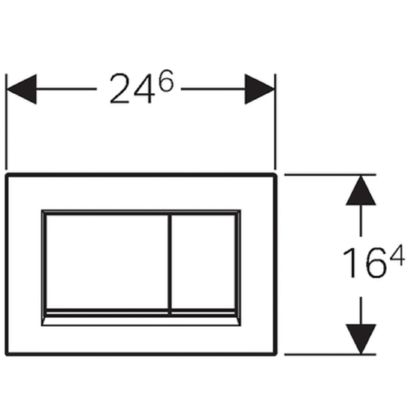 Geberit sigma 30 bedieningsplaat wit 1
