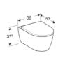 Geberit iCon Wandcloset Diepspoel Combipack Rimfree