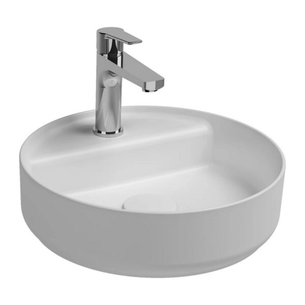 ISVEA Infinity Ronde Wastafel 42 cm - Met Afvoerplug - Wit