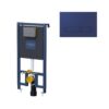 Isvea durezza inbouwreservoir, inclusief mat blauw bedieningspaneel