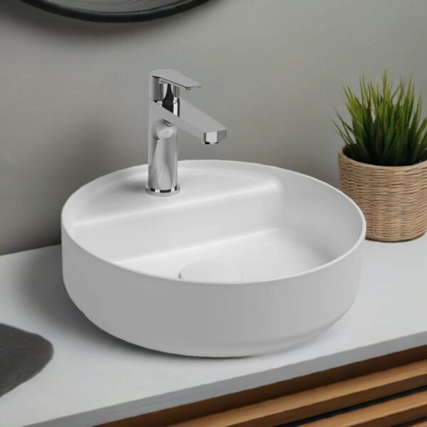 Isvea infinity wastafel rond, wit